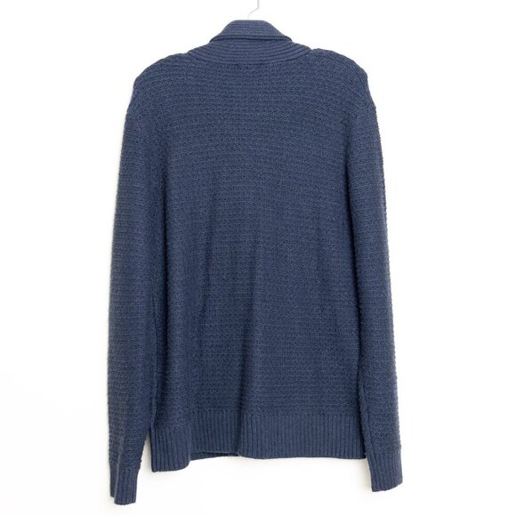 Rails Shepley Cardigan Navy Blue Button Down Shawl Collar Sweater - Picture 4 of 14